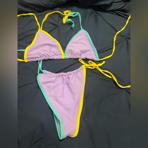 2 pc thong bottom swim suit